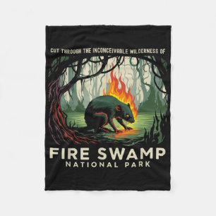 Camping Fire Swamp Nationalpark California Fleecedecke