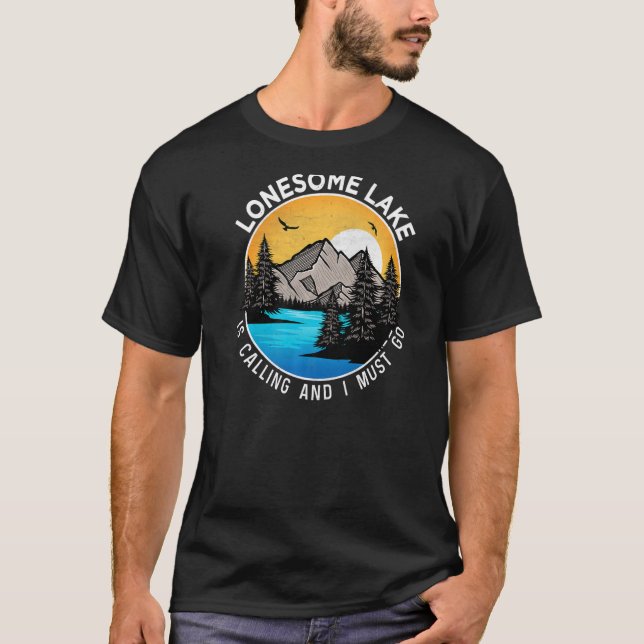 Camping Fischen Seefischerei Seepromenade Locarno T-Shirt (Vorderseite)