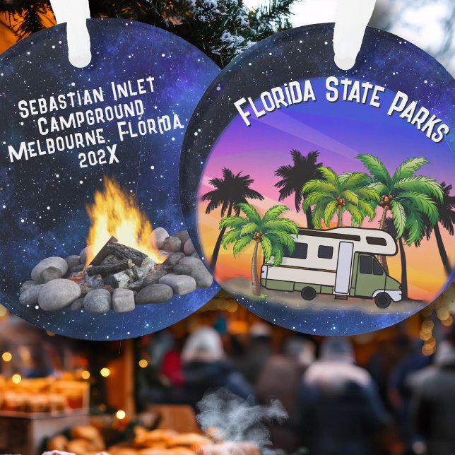 Camping Florida State Parks Palmen Ornament (Von Creator hochgeladen)