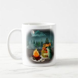 Camping Forest Night Adventure Kaffeetasse