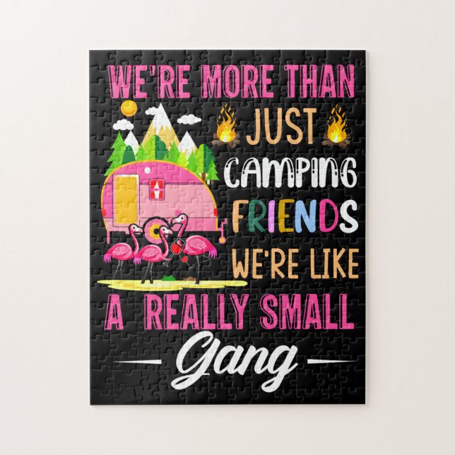Camping-Freunde sind wie eine kleine Gang Puzzle (Vertikal)