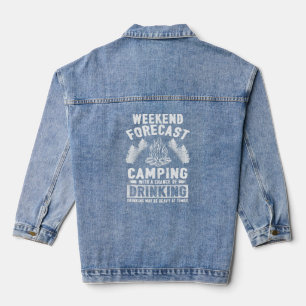 Camping Fun Weekend Forecast Camping mit Chance Jeansjacke