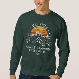 Camping für den Familienurlaub Sweatshirt