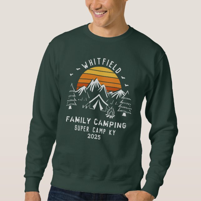 Camping für den Familienurlaub Sweatshirt (Vorderseite)