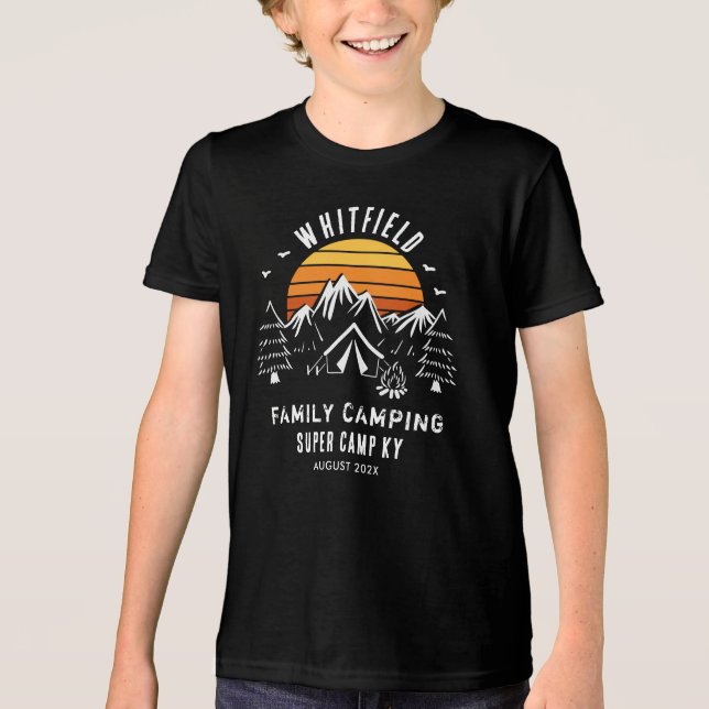 Camping für den Familienurlaub Tri-Blend Shirt (Vorderseite)