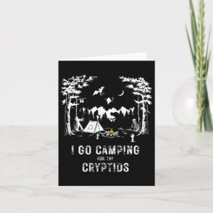 Camping für die Cryptids Bigfoot Mothman Alien Sas Karte