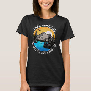 Camping für Fischerboote Lakeview See Hamilton T-Shirt