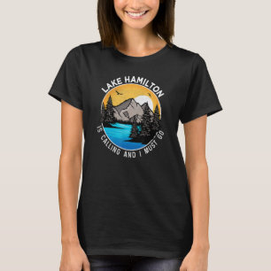 Camping für Fischerboote Lakeview See Hamilton T-Shirt