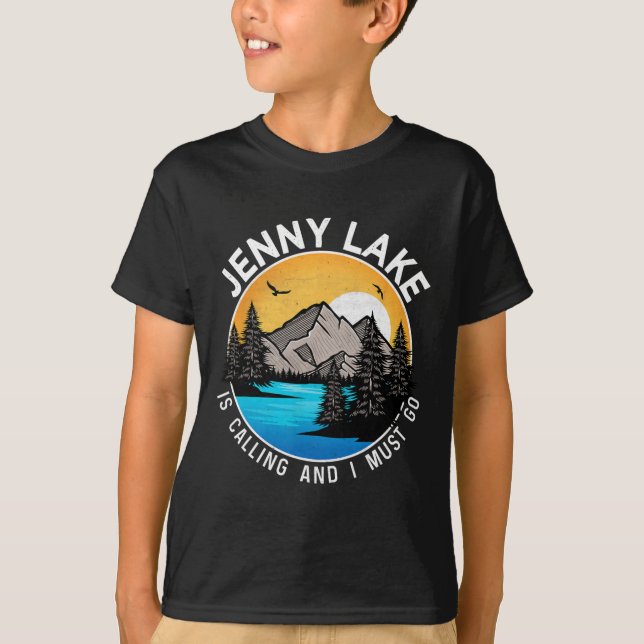 Camping für Fischereifahrzeuge - Lakeview Jenny La T-Shirt (Vorderseite)