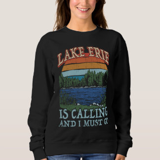 Camping für Fischereifahrzeuge Retro Seeblick Sweatshirt