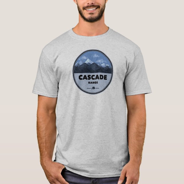 Camping für kaskadierte Bereiche T-Shirt (Vorderseite)