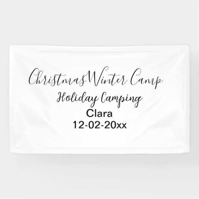 Camping für Winterurlaub Banner (Horizontal)