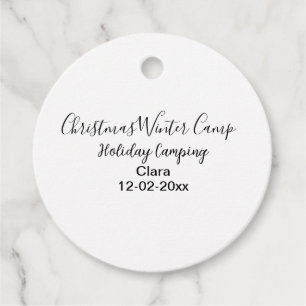 Camping für Winterurlaub Geschenkanhänger