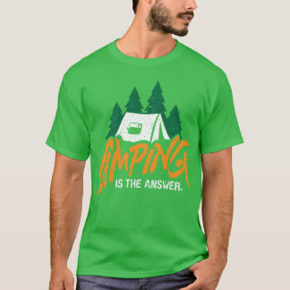 Camping-Geschenk im Vintage-Stil für Mädchen oder T-Shirt