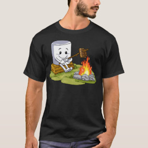 Camping Geschenk S'Mores Marshmallow Camp Feuer T-Shirt