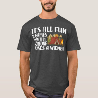 Camping-Geschenkidee Camper Urlaub Lagerfeuer Natu T-Shirt