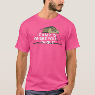 Camping gestreut 4 Radlaufwerk T-Shirt