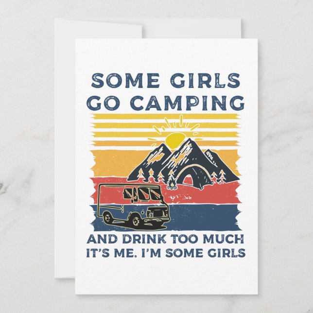 Camping Girl Funny Gifts (Vorderseite)