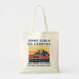 Camping Girl Funny Gifts Tragetasche
