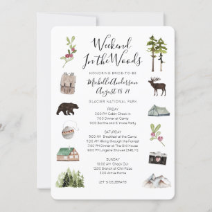 Camping Glamping Bachelorette Wochenende I Einladung