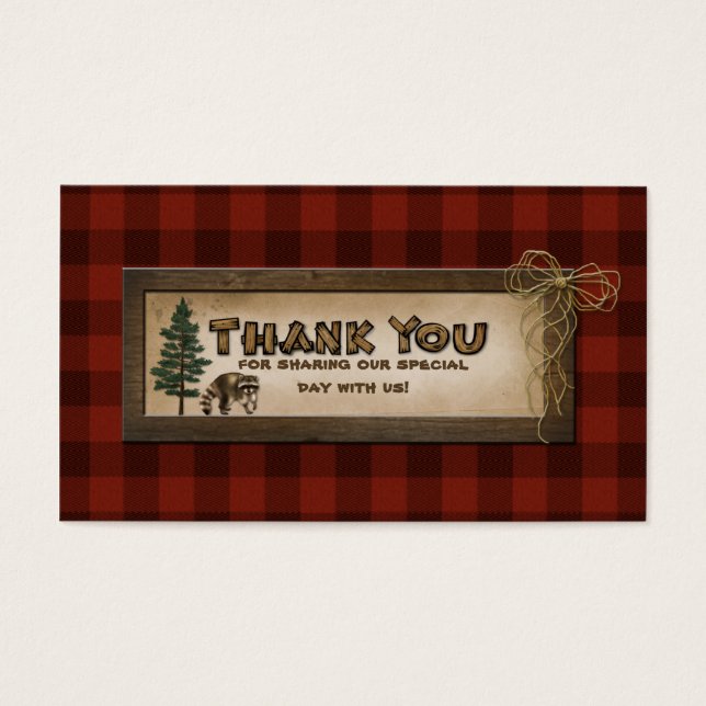 Camping, Glamping, Natur-Gastgeschenk Hochzeit-Kar (Vorderseite)