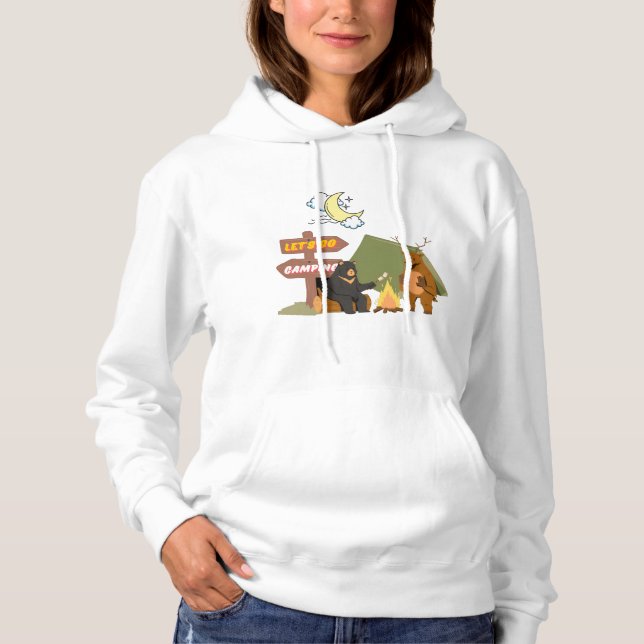 Camping "Go" lasse Hoodie (Vorderseite)