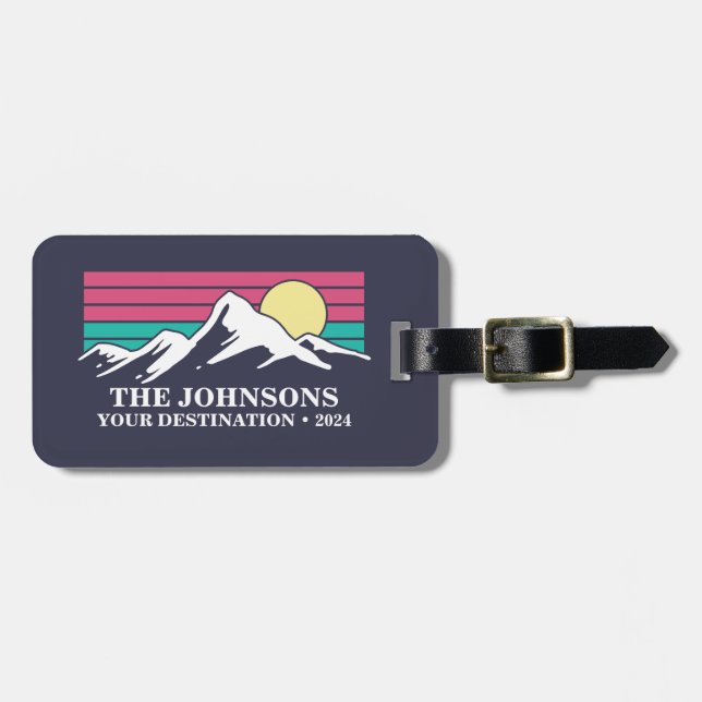 Camping-Gruppe für benutzerdefiniertes Matching Fa Gepäckanhänger (Vorderseite horizontal)