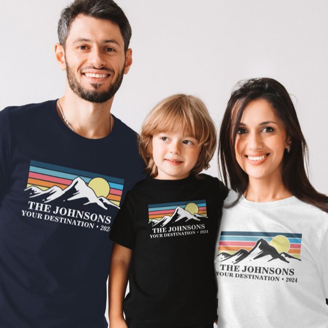 Camping-Gruppe für benutzerdefiniertes Matching Fa T-Shirt (Custom Matching Family Vacation Camping Group T-Shirt)