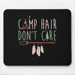 Camping-Haare, wen juckt's Lustiges Camping-Outdoo Mousepad