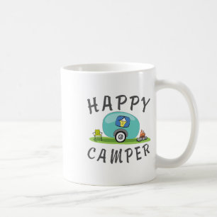 Camping - Happy Camping Anhänger Camper Tee  Kaffeetasse