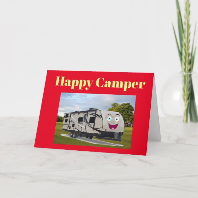 Camping Happy Retirement in the RV von Funnycoomb Karte (Vorderseite)