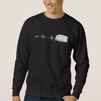 Camping Heartbeat Camper Caravan Sweatshirt