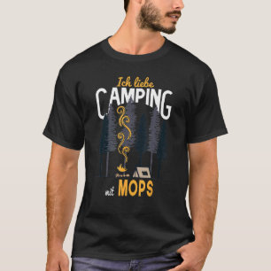 Camping-Hund-Zelt-Wohnwagen-Wald Ich liebe Camping T-Shirt