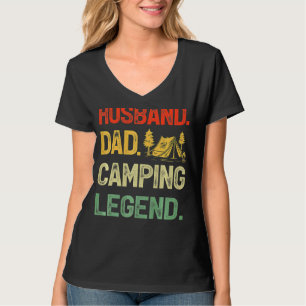 Camping Husband Vater Camping Legend Vatertag T-Shirt