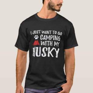 Camping Husky für lustige Hundemutter oder Hundeva T-Shirt