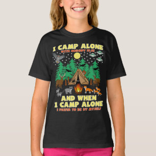 CAMPING-I CAMP ALONE, lustiges Camping mit Kritter T-Shirt