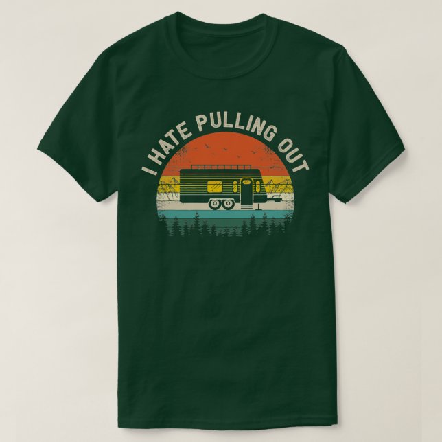 Camping I Hasse Vintage Campingreise T-Shirt (Design vorne)