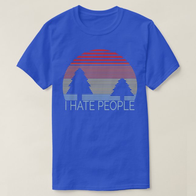 Camping Ich hasse Menschen 1 T-Shirt (Design vorne)