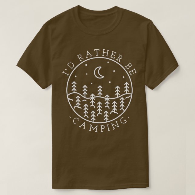 Camping-ID statt Camping T-Shirt (Design vorne)