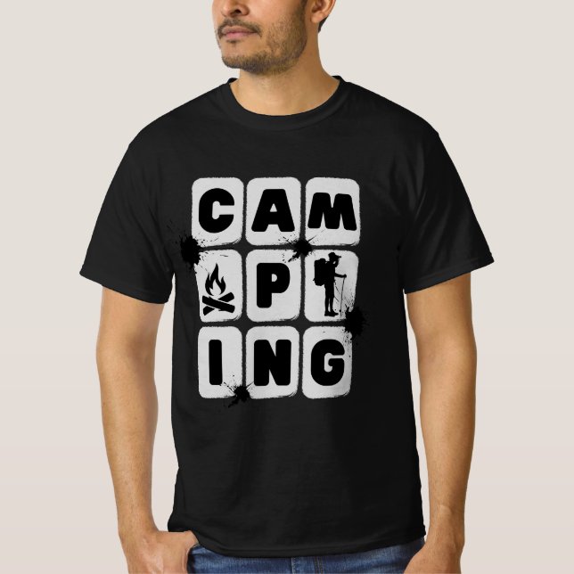 Camping Idea , lustiges Camping, Camping Crew T-Shirt (Vorderseite)