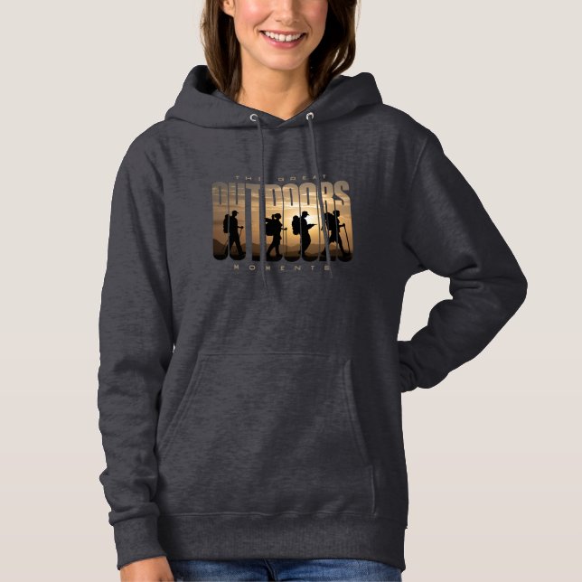 Camping im Freien | Hoodie (Vorderseite)