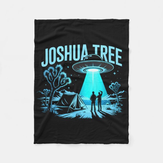Camping im Joshua Tree  Fleecedecke (Vorderseite)