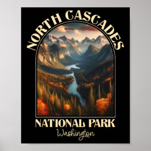 Camping im North Cascades National Park im Herbst Poster