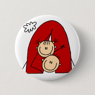 Camping im Zelt-Knopf Button