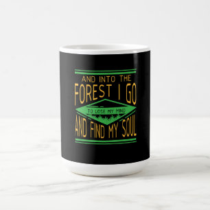 Camping - In den Wald gehe ich sonniges Camping Kaffeetasse