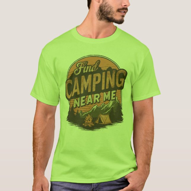 Camping in meiner Nähe finden - Vintager T - Shirt (Vorderseite)