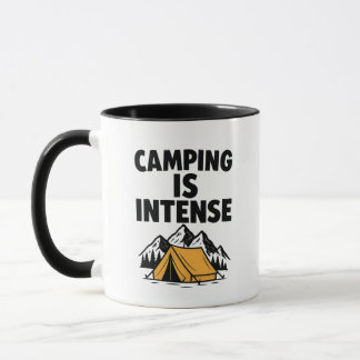 Camping Is Intense Premium Tasse