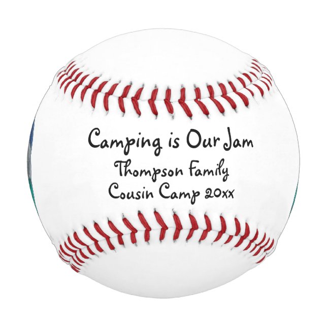 Camping is Our Jam Tent and Mountains in Jar Baseball (Vorderseite)