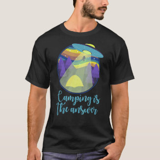 Camping ist die Antwort auf den klassischen Sommer T-Shirt