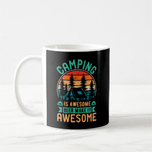 Camping ist großartig Bier macht es großartig Kaffeetasse